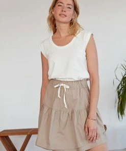 Grey State Helena Dress In Spa White NEW ARRIVALS