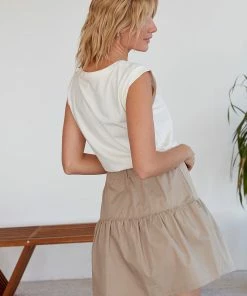 Grey State Helena Dress In Spa White NEW ARRIVALS