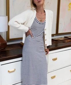 Emerson Fry Low V-Neck Cardigan Creme NEW ARRIVALS