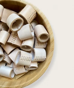 Eco Raw Studio NEW ARRIVALS Natural Leather Boho Bandana Cuff