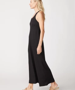 Stateside Cloud Jersey Slim Bodycon Dress With Pockets In Black