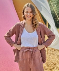 Sita Murt NEW ARRIVALS Linen Pant Light Cocoa