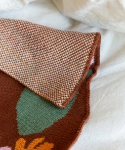 Hillery Sproatt Decor Poppies & Lotus Cinnamon Blanket