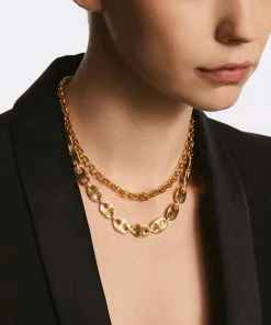 Anna Beck Jewelry Rolo Chain Collar Necklace
